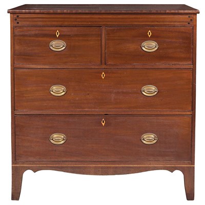 Lot 120 - Federal Inlaid Mahogany Chest of Drawers First...