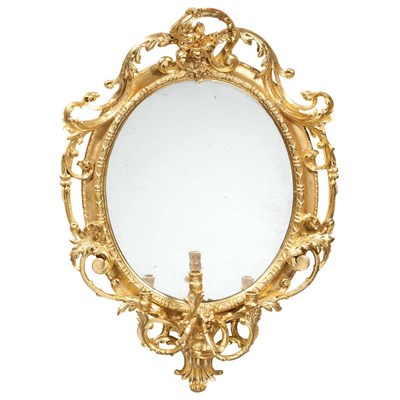 Lot 767 - Louis XV Style Giltwood Girandole Mirror The...
