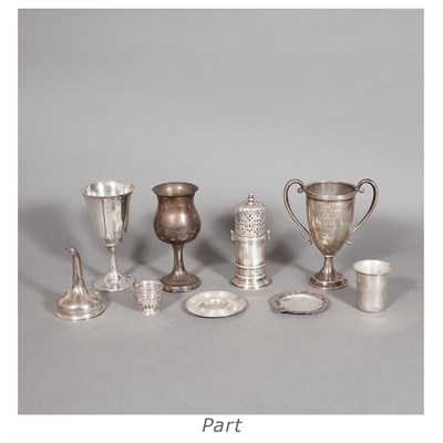 Lot 225 - Miscellaneous Group of Silver Table Articles...