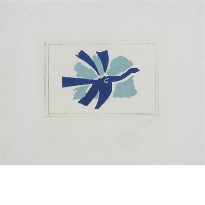 Lot 23 - Georges Braque LE CIEL BLEU (V. 175) Color...