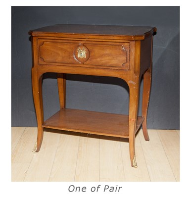 Lot 262 - Pair of French Provincial Style Fruitwood Side...