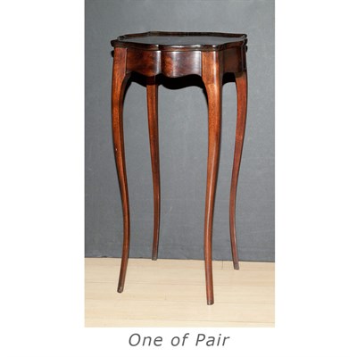 Lot 268 - Pair of French Provincial Style Mahogany Side...