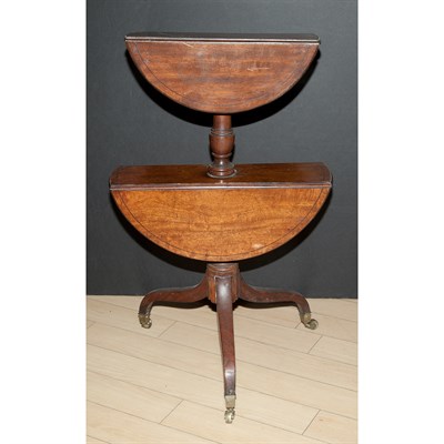 Lot 273 - Regency Style Mahogany Two-Tier Drop-Leaf...