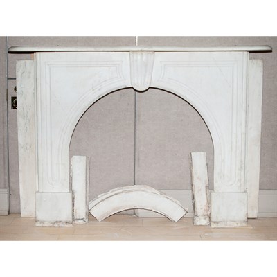 Lot 289 - White Marble Fireplace Surround Height 48...
