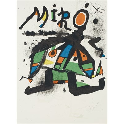 Lot 107 - Joan Miró POSTER FOR MIRO EXHIBITION, GALERIE...