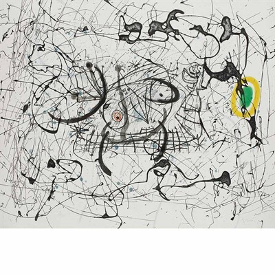 Lot 99 - Joan Miró FISSURES (D. 476) Color aquatint,...