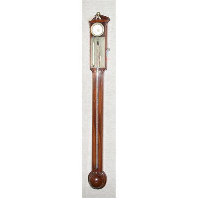 Lot 310 - Georgian Style Mahogany Stick Barometer Height...