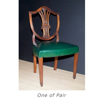 Lot 350 - Pair of George III Style Mahogany Side Chairs
