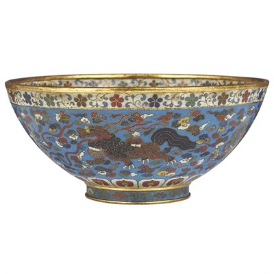 Lot 86 - Chinese Cloisonné Bowl 18th Century The...