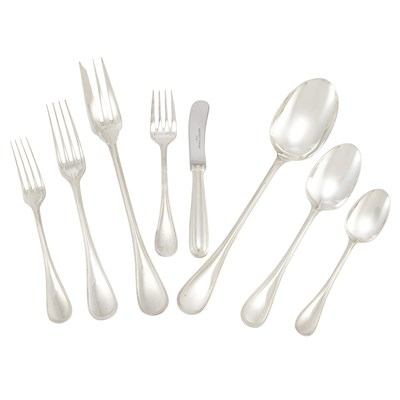 Lot 326 - Christofle Silver Flatware Service In the...