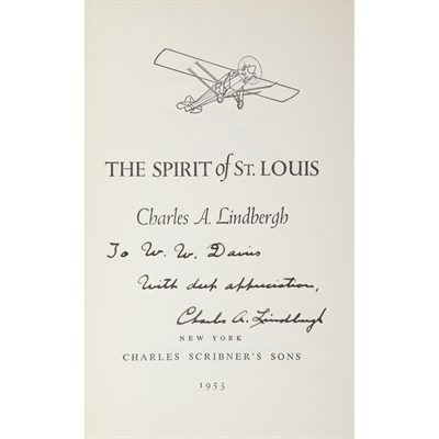 Lot 379 - [AVIATION] LINDBERGH, CHARLES A. The Spirit of...