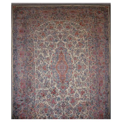 Lot 585 - Kirman Carpet Southeast Persia, second quarter...