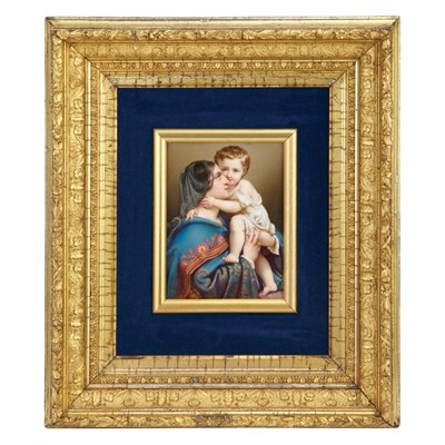 Lot 190 - KPM Painted Porcelain Plaque Late 19th/early...