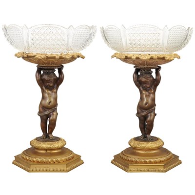 Lot 253 - Pair of Transitional Louis XV/XVI Style Gilt...