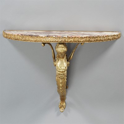 Lot 435 - Renaissance Style Gilt-Metal Figural Bracket...