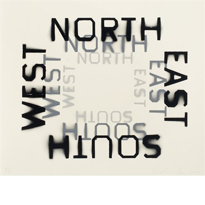 Lot 68 - Ed Ruscha American, b. 1937 All Points Black...