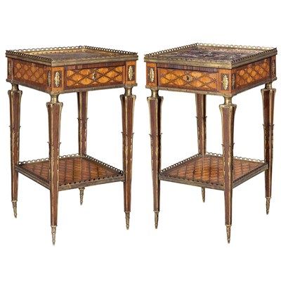 Lot 414 - Pair of Louis XVI Style Gilt-Bronze Mounted...