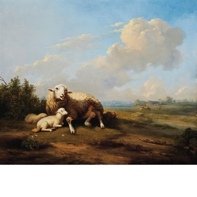 Lot 46 - Eugene Verboeckhoven Belgian, 1799-1881 Sheep...