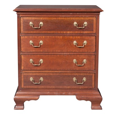 Lot 298 - Pair of George III Style Mahogany Bedside...