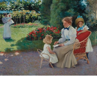 Lot 8 - Charles Giron Swiss, 1850-1914 The Family...