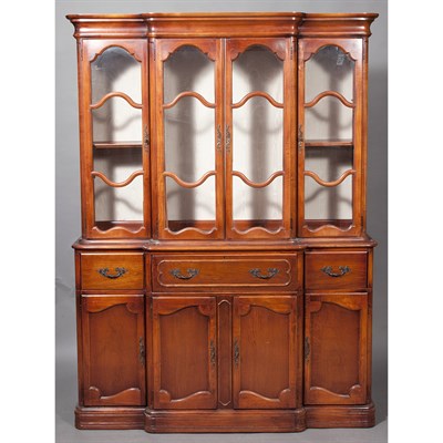 Lot 292 - Provincial Style Fruitwood Breakfront Height 6...