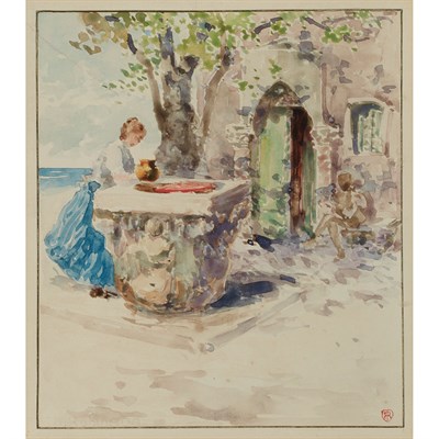 Lot 72 - Theodore Robinson American, 1852-1896 Fetching...