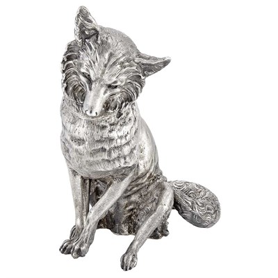 Lot 329 - German Silver Figure of a Fox Neresheimer of...