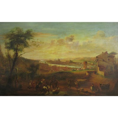 Lot 124 - Attributed to Penry Williams A Wrestling Match...