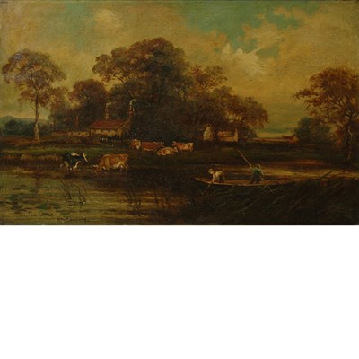 Lot 37 - English School 19th Century On the Oise, Near...