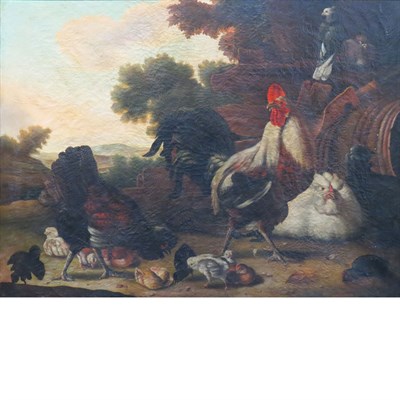 Lot 75 - Belgian School 20th Century Roosters and Other...