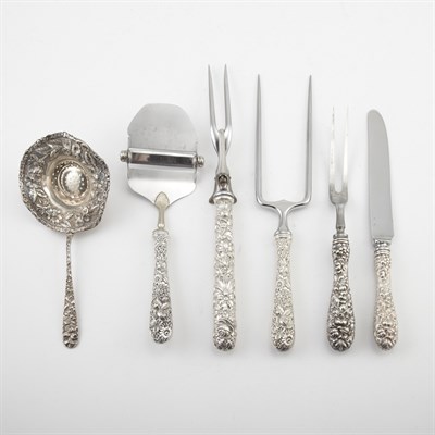Lot 312 - Assembled Stieff and Kirk Sterling Silver...