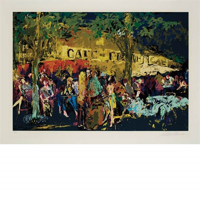 Lot 118 - LeRoy Neiman (1921-2012) CAFE DE FLORE LA NUIT...