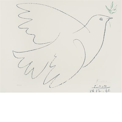 Lot 149 - After Pablo Picasso DOVE OF PEACE Color offset...