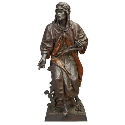 Lot 273 - Pair of Continental Cold Painted Spelter...