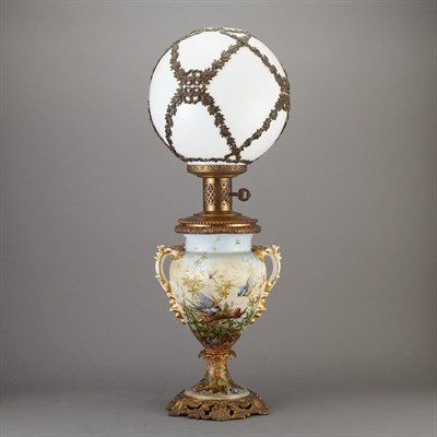 Lot 405 - Gilt-Metal Mounted Polychrome Decorated...