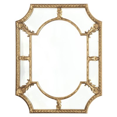 Lot 179 - Louis XVI Style Giltwood Mirror Of shaped...