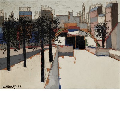 Lot 49 - Claude Venard French, 1913-1999 Urban...