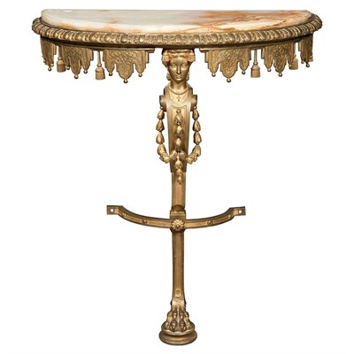 Lot 174 - Louis XVI Style Gilt-Bronze Console The...