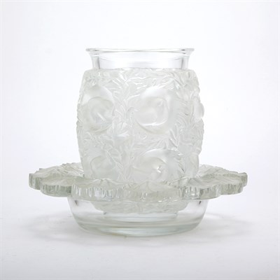 Lot 389 - Two Lalique Molded Glass Articles Modern...