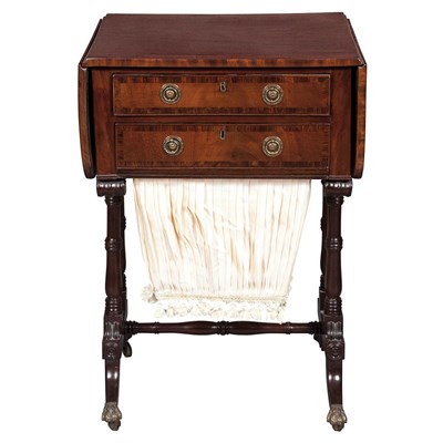 Lot 564 - George IV Inlaid Mahogany Sewing Table Circa...