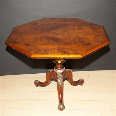 Lot 236 - Dutch Style Inlaid Marquetry Top Mahogany Low...