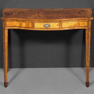 Lot 580 - George III Style Inlaid Satinwood Side Table...