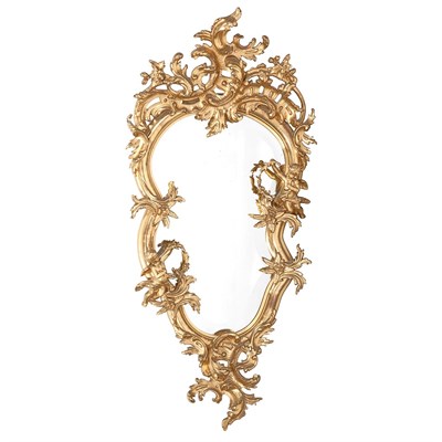 Lot 710 - Louis XV Style Giltwood Mirror Of asymmetric...