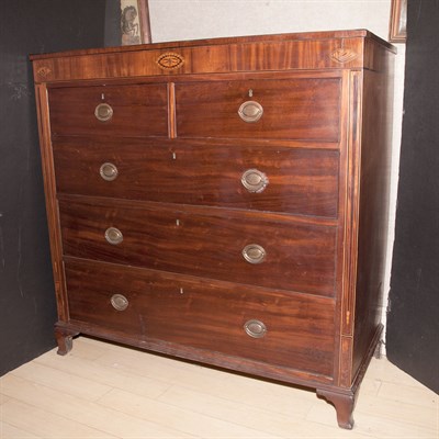 Lot 246 - Georgian Style Inlaid Mahogany Chest of...