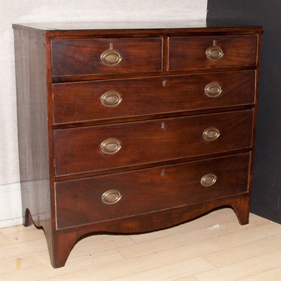 Lot 368 - English Mahogany Chest of Drawers 19th Century...