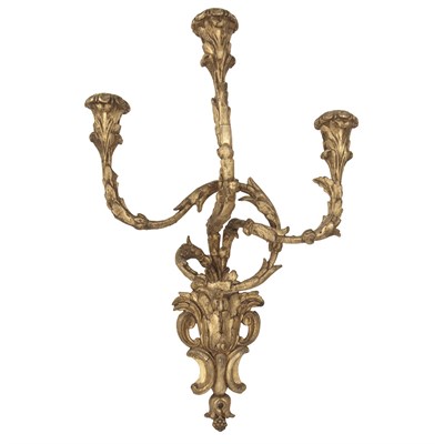 Lot 474 - Pair of Continental Gilt Composition...