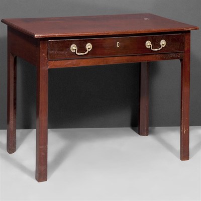 Lot 438 - George III Mahogany Side Table The rectangular...
