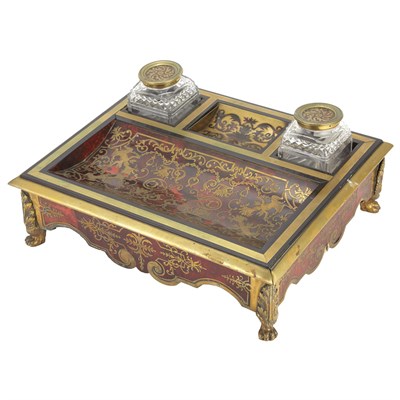 Lot 621 - Louis XIV Style Brass Inlaid Tortoise Shell...
