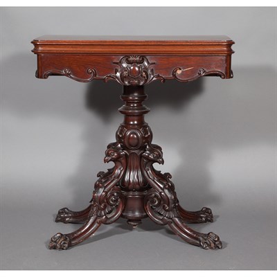 Lot 765 - Renaissance Revival Carved and Dark Stained...
