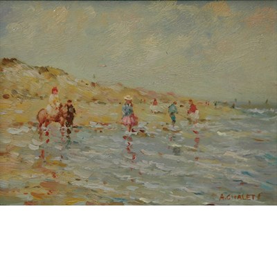 Lot 14 - Andre Chalet French, b. 1954 A Visit to the...